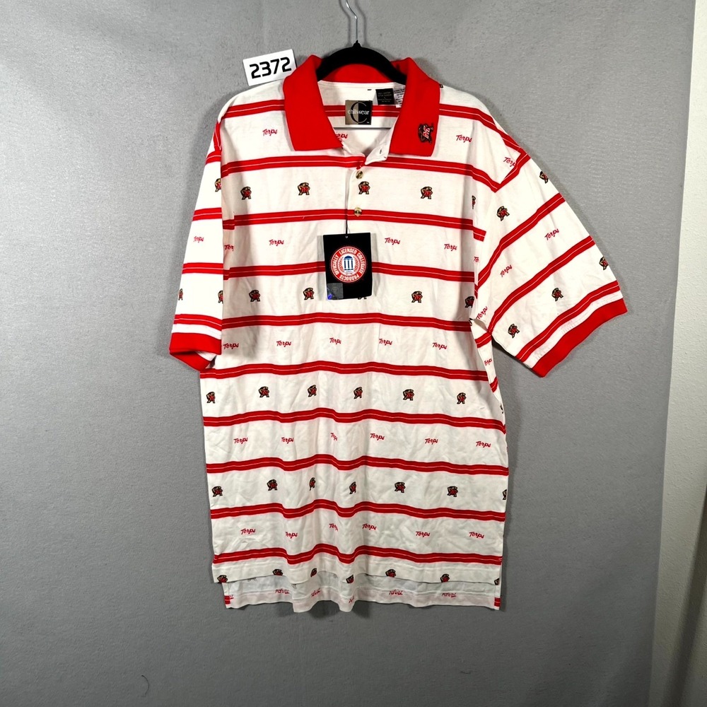 Vintage University of Georgia‎ Torpe Shirt Mens Large Red White Chiliwear Cotton